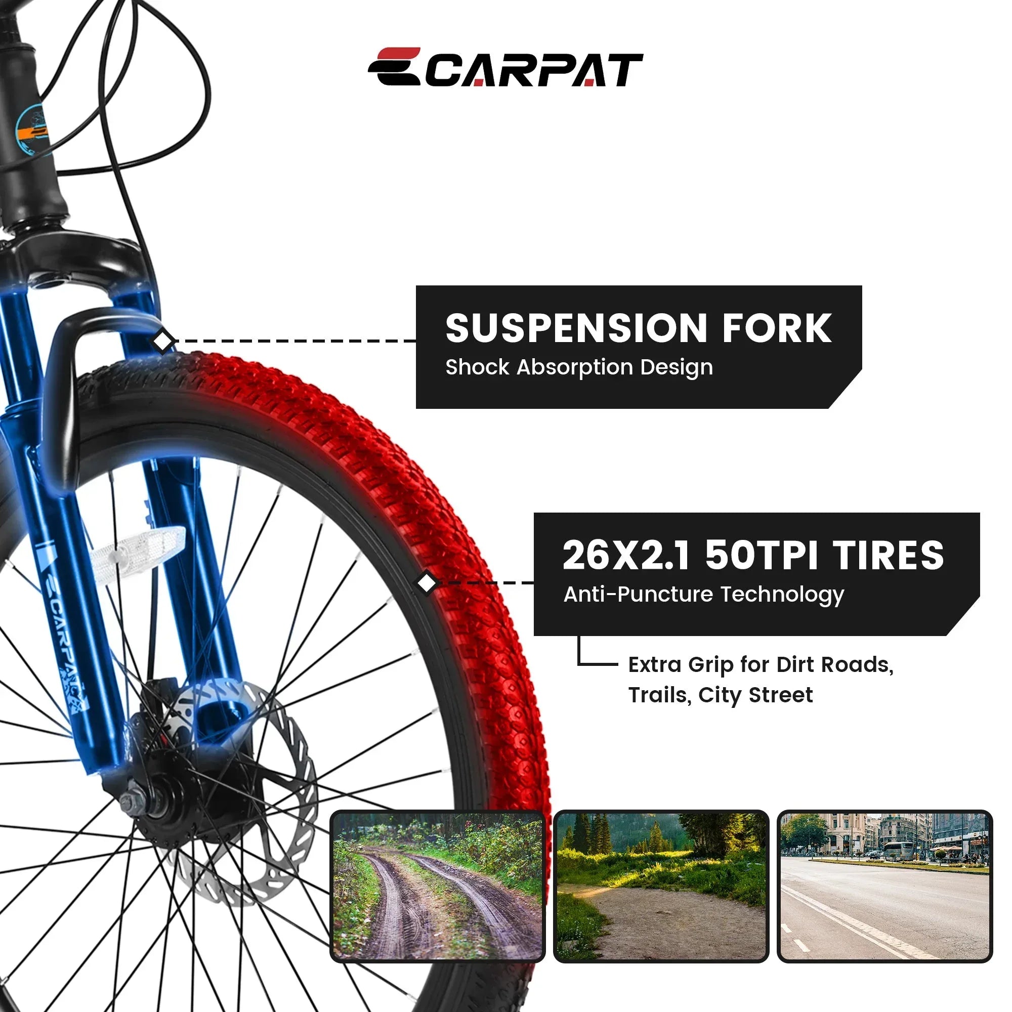 TrailStar™ City-Cruizer – 26" Shimano 21-Speed Mountain Bike