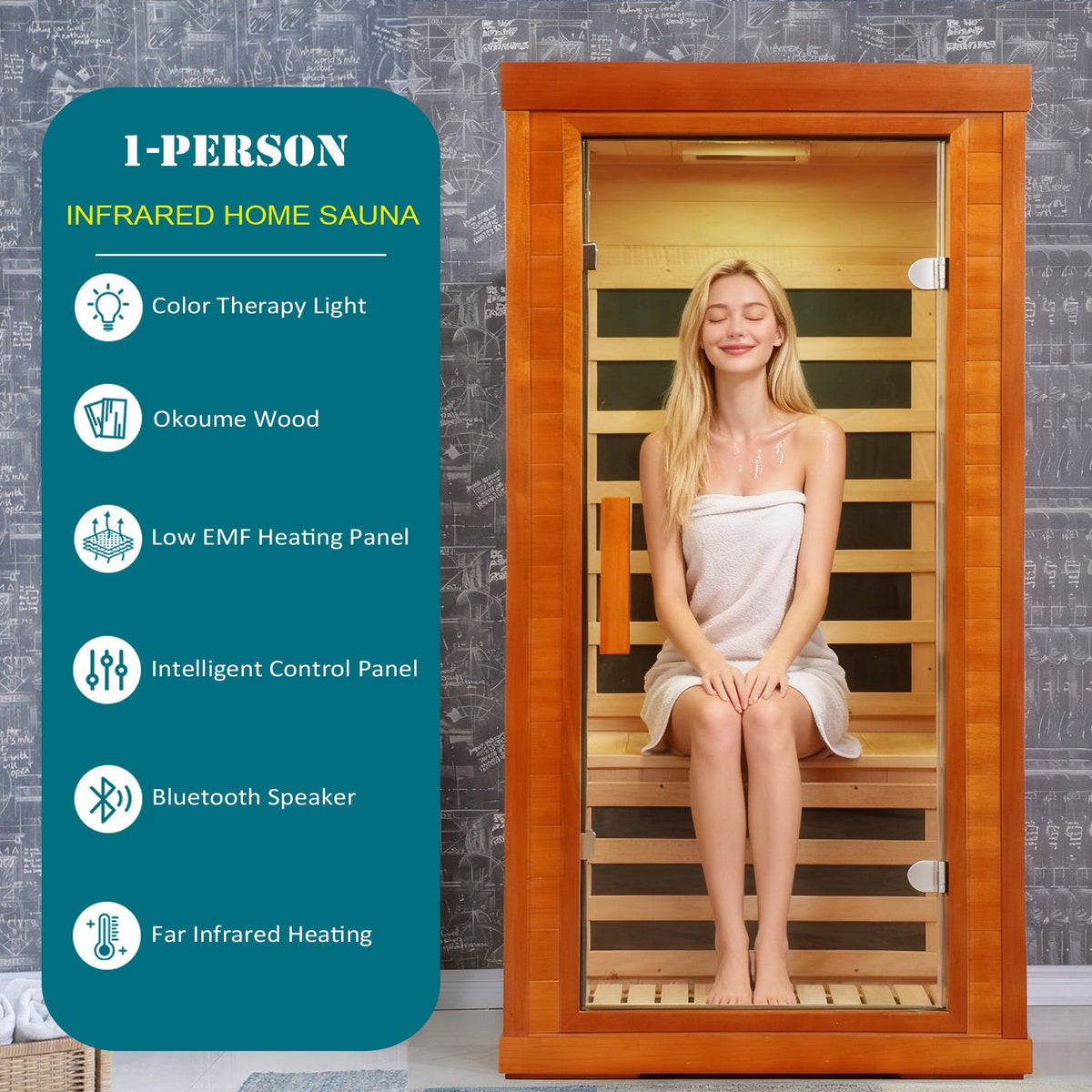 1-Person Home Dry Infrared Sauna