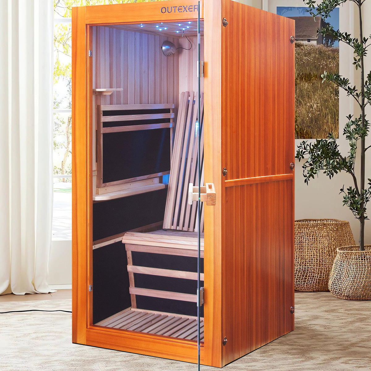 HOSAUNA Premium Infrared Home Sauna - 1 Person