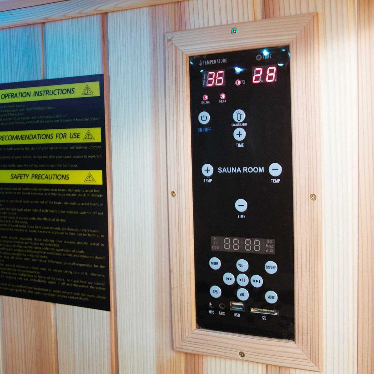 HOSAUNA Premium Infrared Home Sauna - 1 Person
