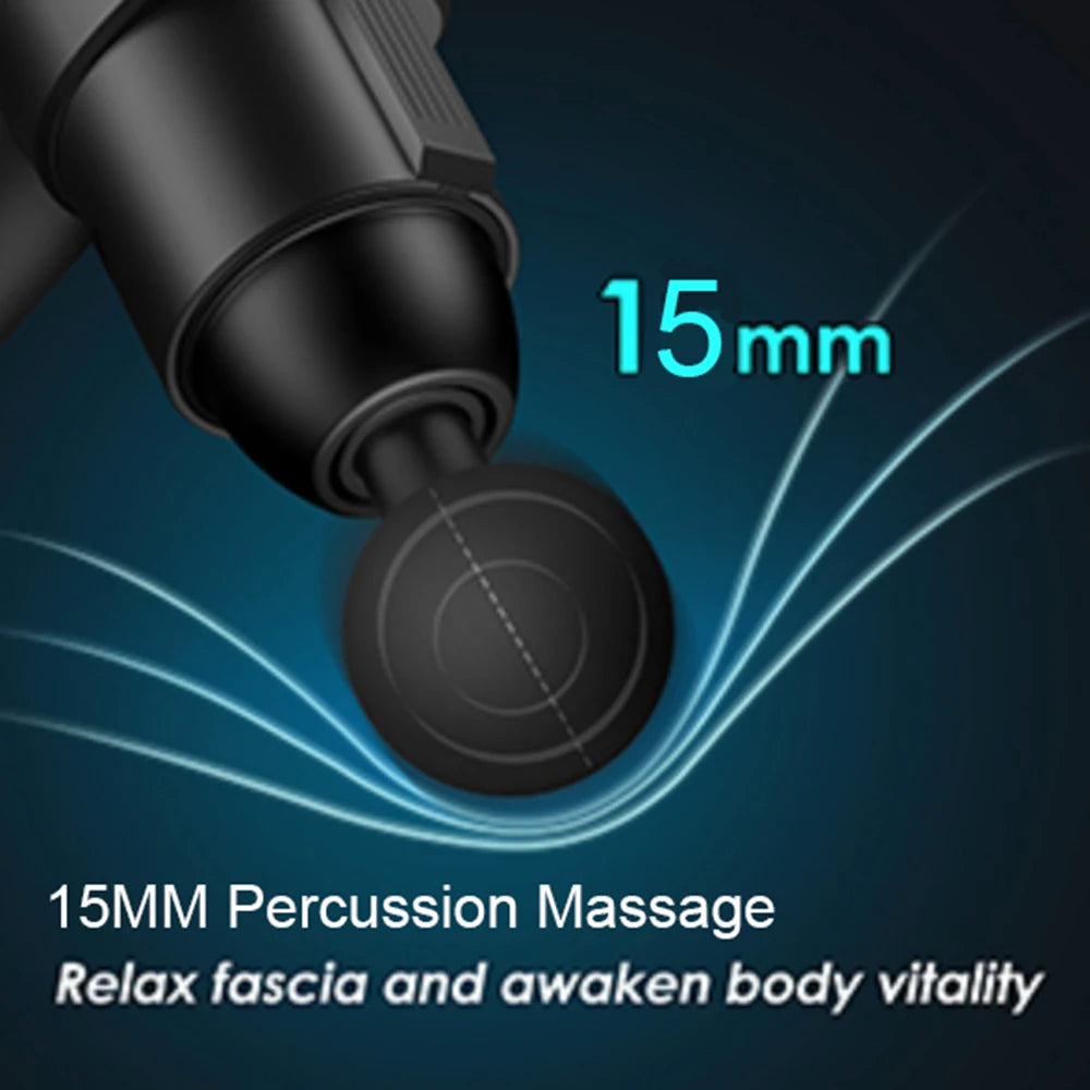 24V Lcd Touch Adjustment 12 Gears Lcd Screen Sports Muscle Deep Tissu Fascia Mini Massage Gun With Lcd Display