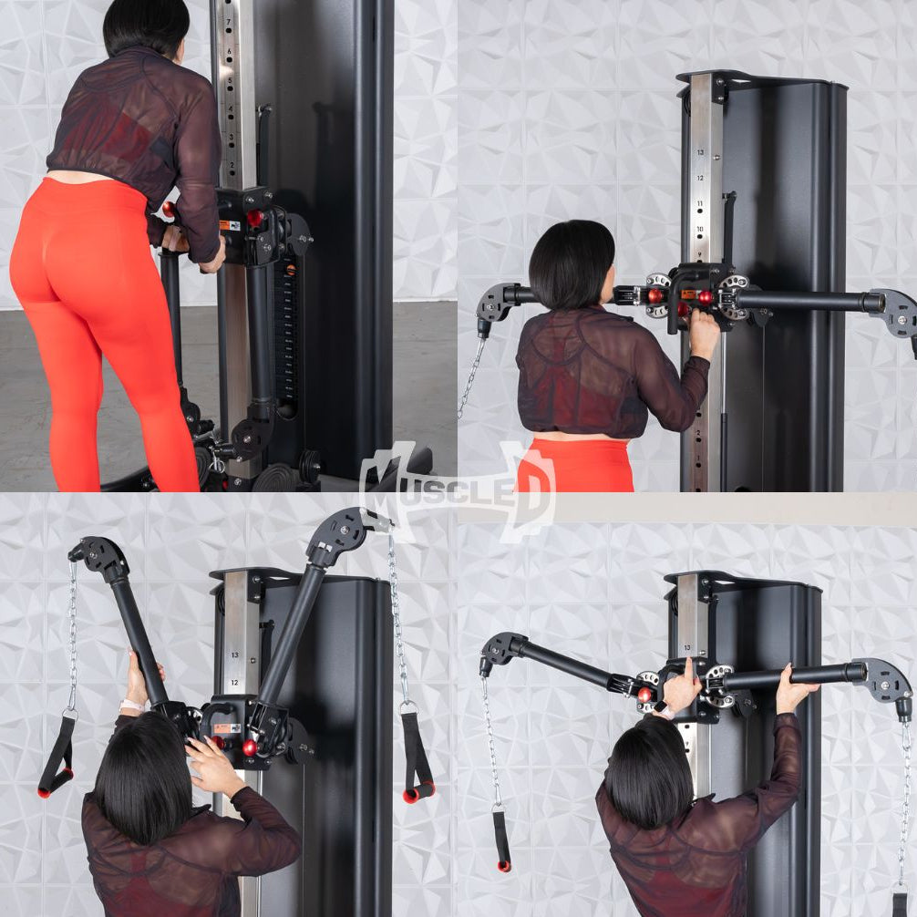 Dual Adjustable Functional Trainer | Muscle D Fitness Full-Body Machine