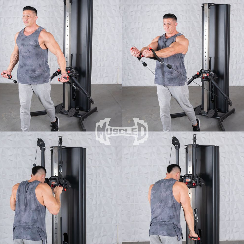 Dual Adjustable Functional Trainer | Muscle D Fitness Full-Body Machine