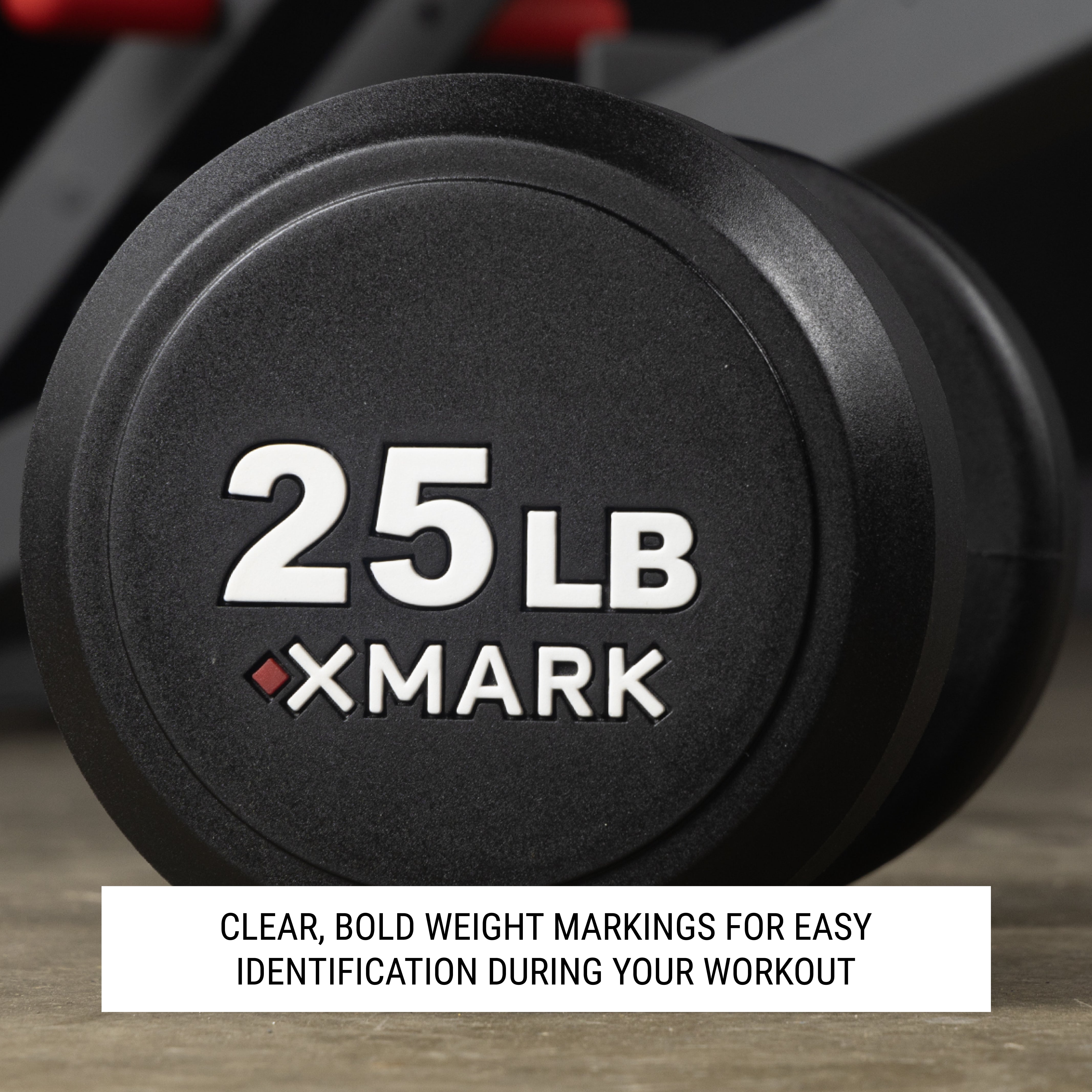 Round Commercial Urethane Dumbbells (5-50 lb and 5-75 lb Sets)