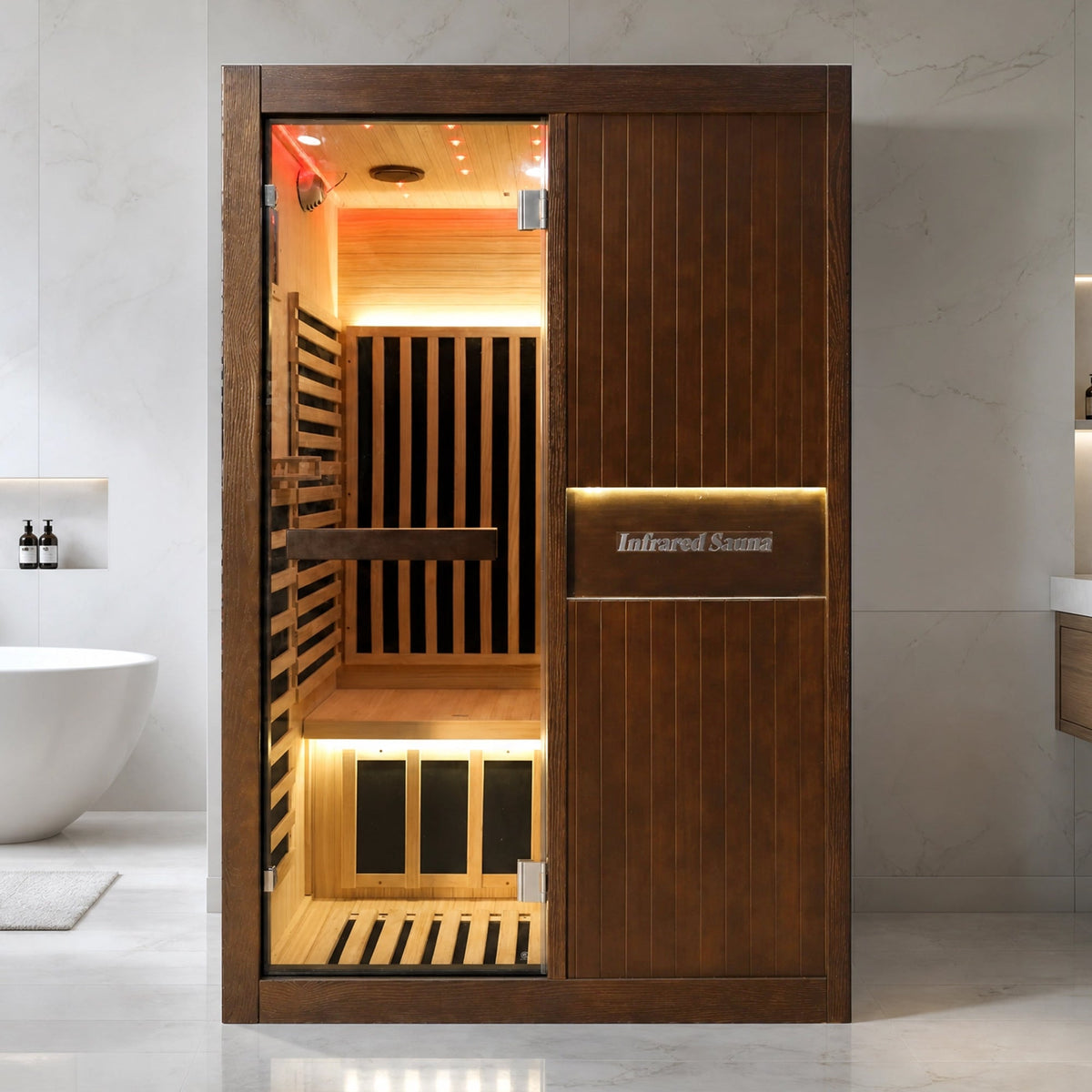 2-Person Chilean Pine Indoor Infrared Sauna – 2165W
