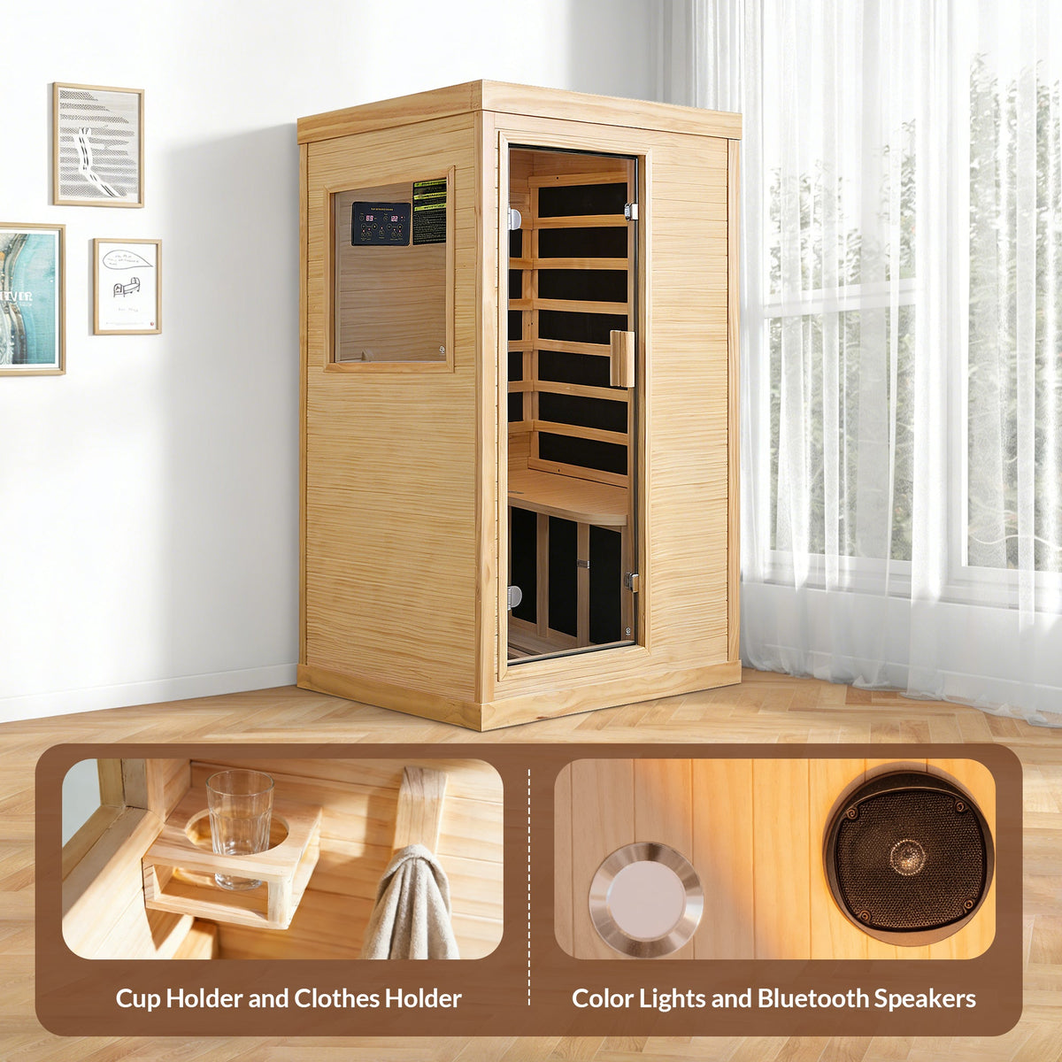 HOSAUNA Single Person Infrared Sauna