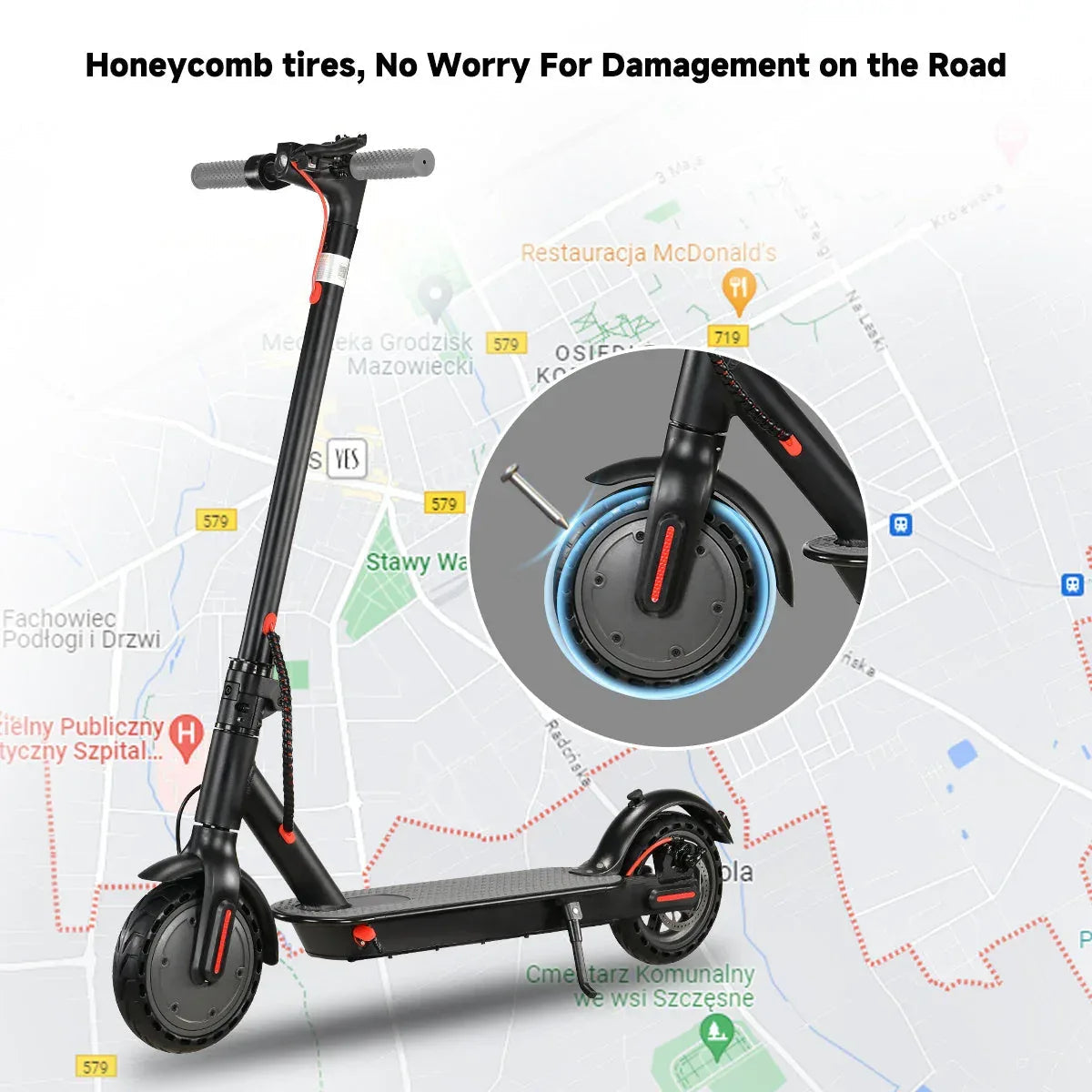 VoltStrider™ Esprit Urban Eight – 8.5" Smart Electric Scooter DE