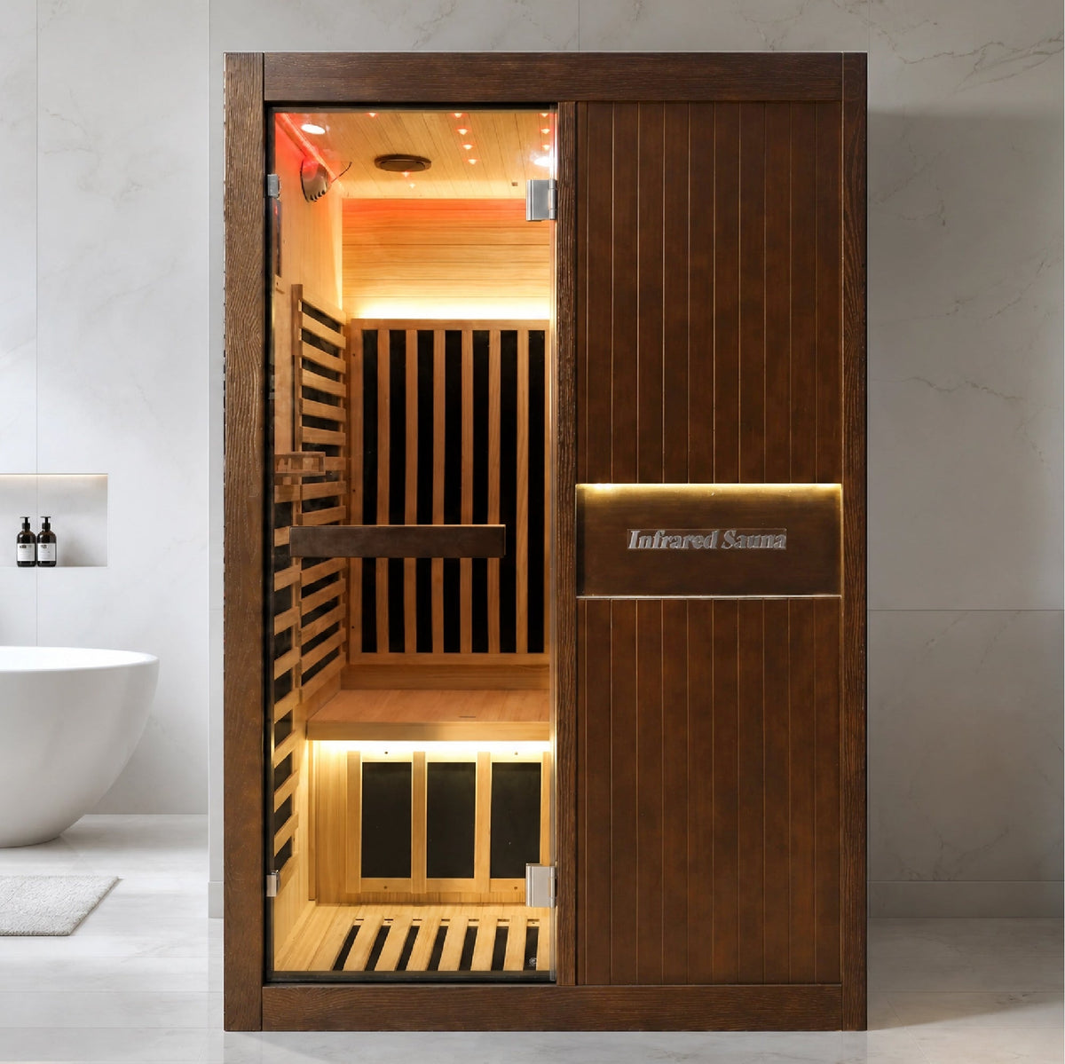 2-Person Chilean Pine Indoor Infrared Sauna – 2165W