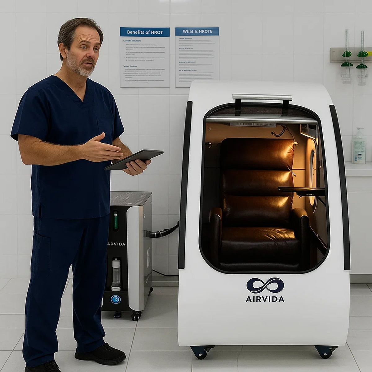 Airvida Elite Sitting Hard Shell Hyperbaric Chamber – 1.3–2.0 ATA