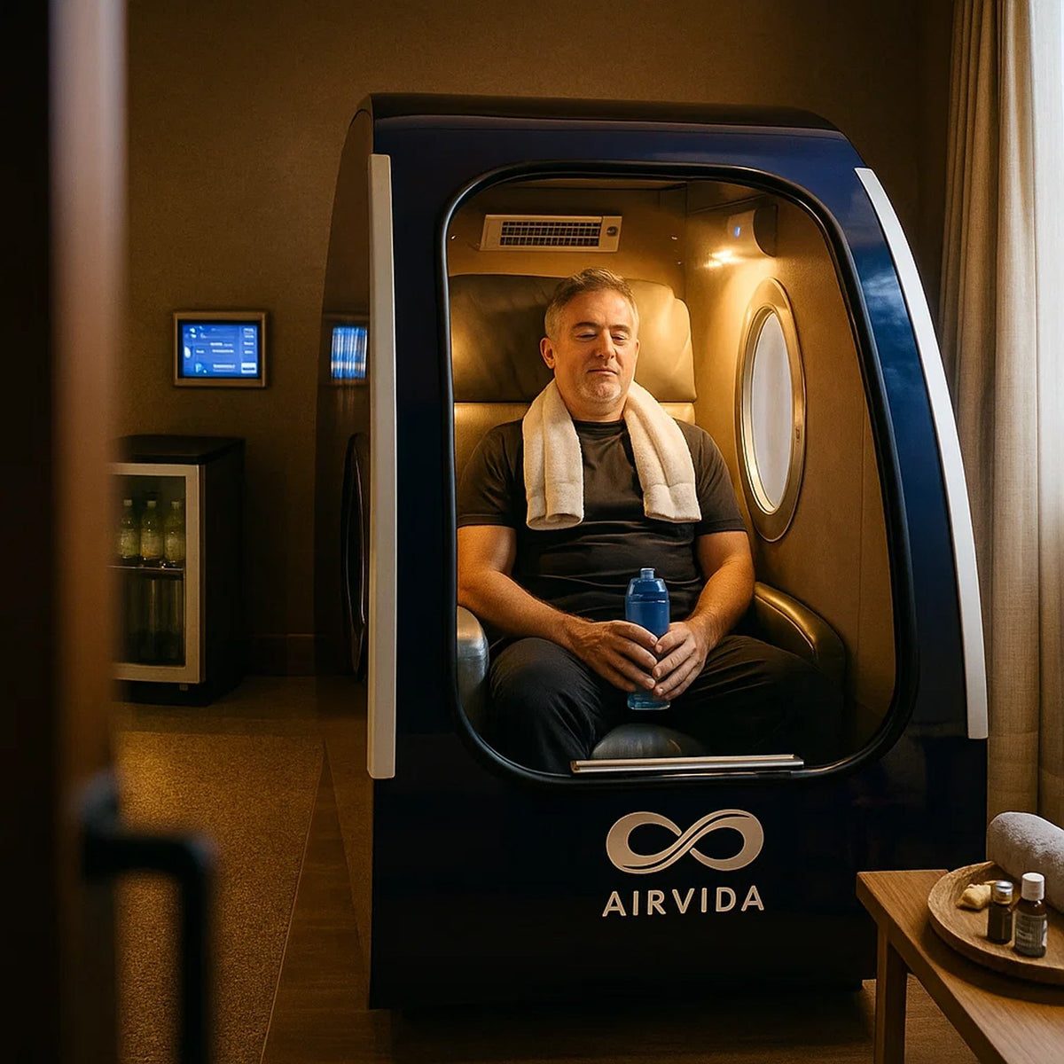 Airvida Elite Sitting Hard Shell Hyperbaric Chamber – 1.3–2.0 ATA