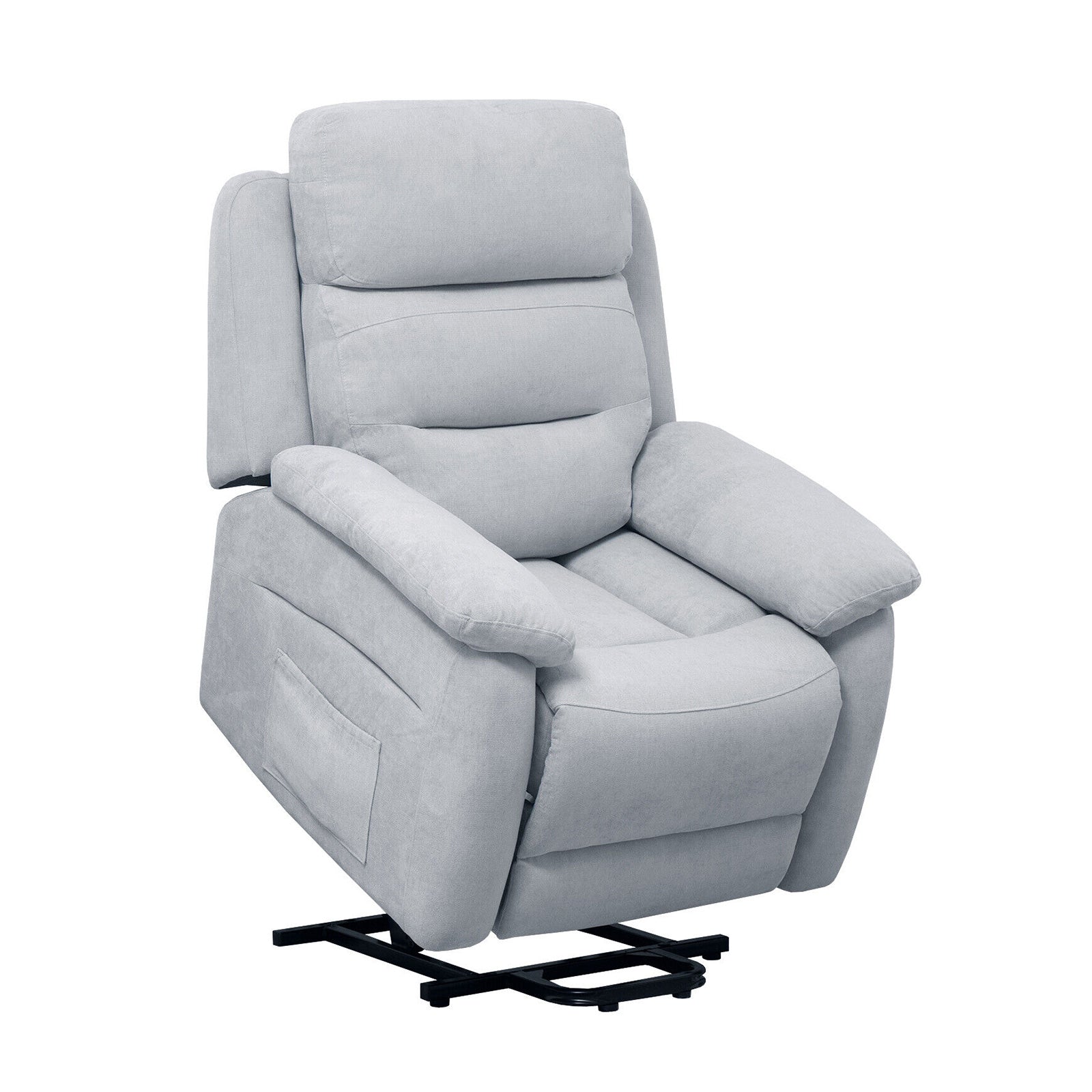 Power Lift Recliner Sofa with Side Pocket and Remote Control