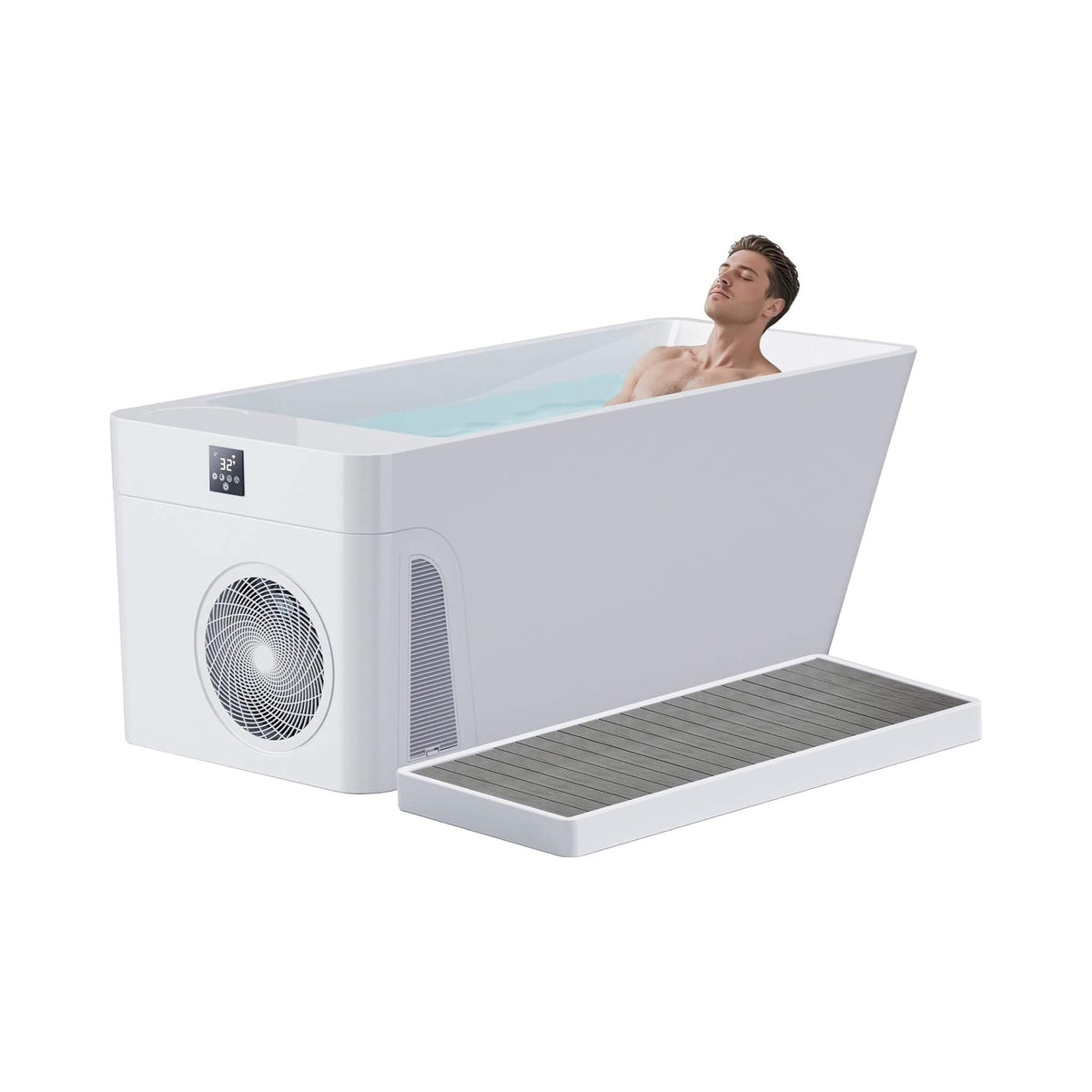 Smart 1-Piece All-In-One Cold Plunge Tub With Built-In Water Chiller (SAK56280)