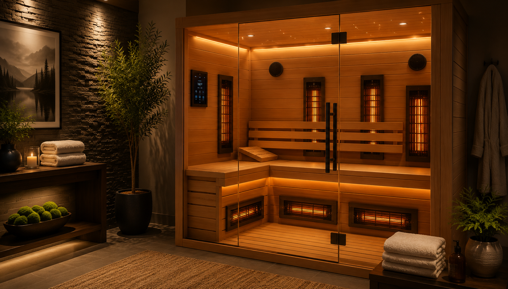 Saunas with Bluetooth