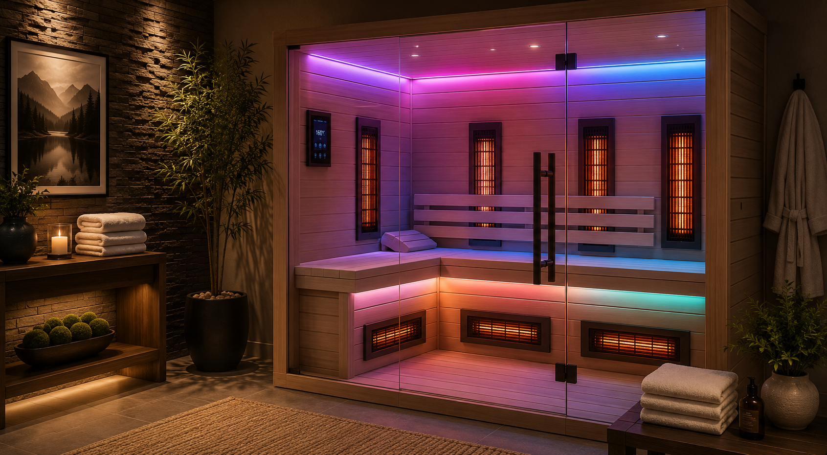 Saunas with Chromotherapy