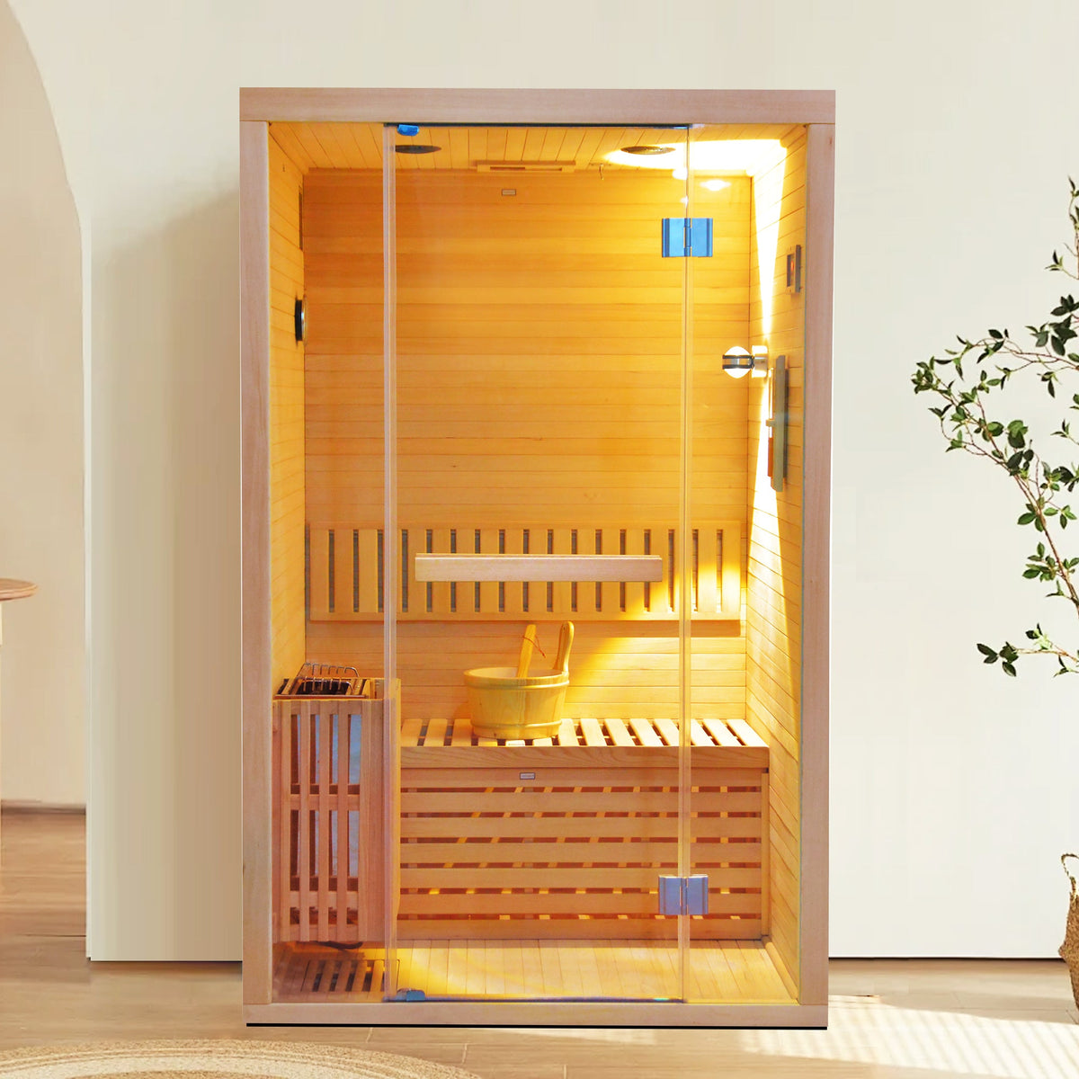 Premium Hemlock 2-Person Sauna