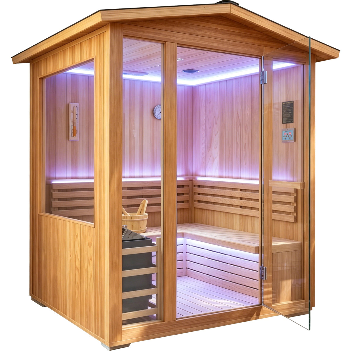 6000W 4-Person Outdoor Traditional Steam Sauna
