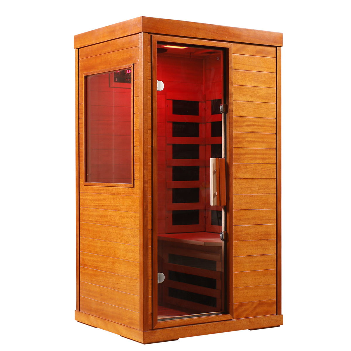 1-Person Infrared Indoor Sauna with Bluetooth & Chromotherapy