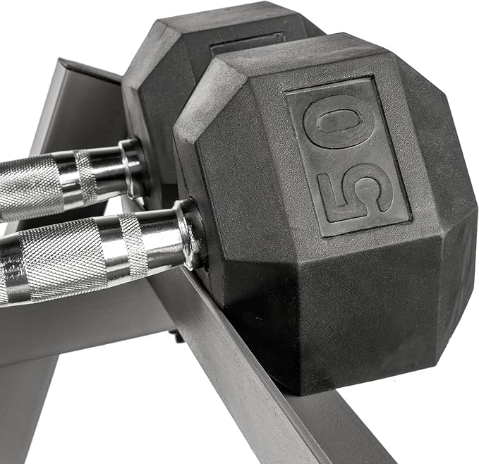 550LB 450LB 350LB Dumbbell Set with Rack Rubber Hex Weights for Home Gym Durable Construction Convenient Storage Space Saving Design Complete Weight Set Barbell Coated for Exercise Training