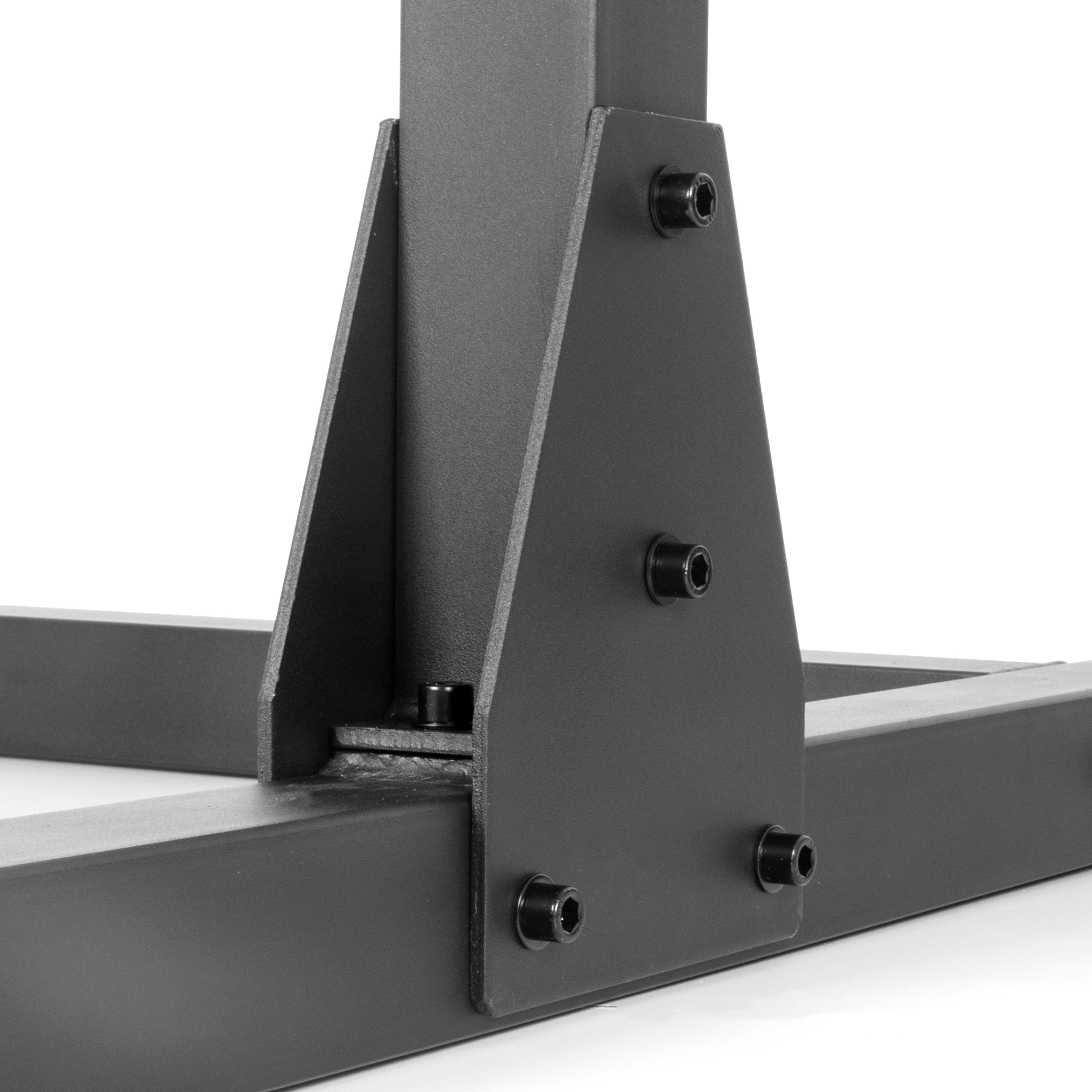 Squat Rack Bench Press with Adjustable Safety Spotters