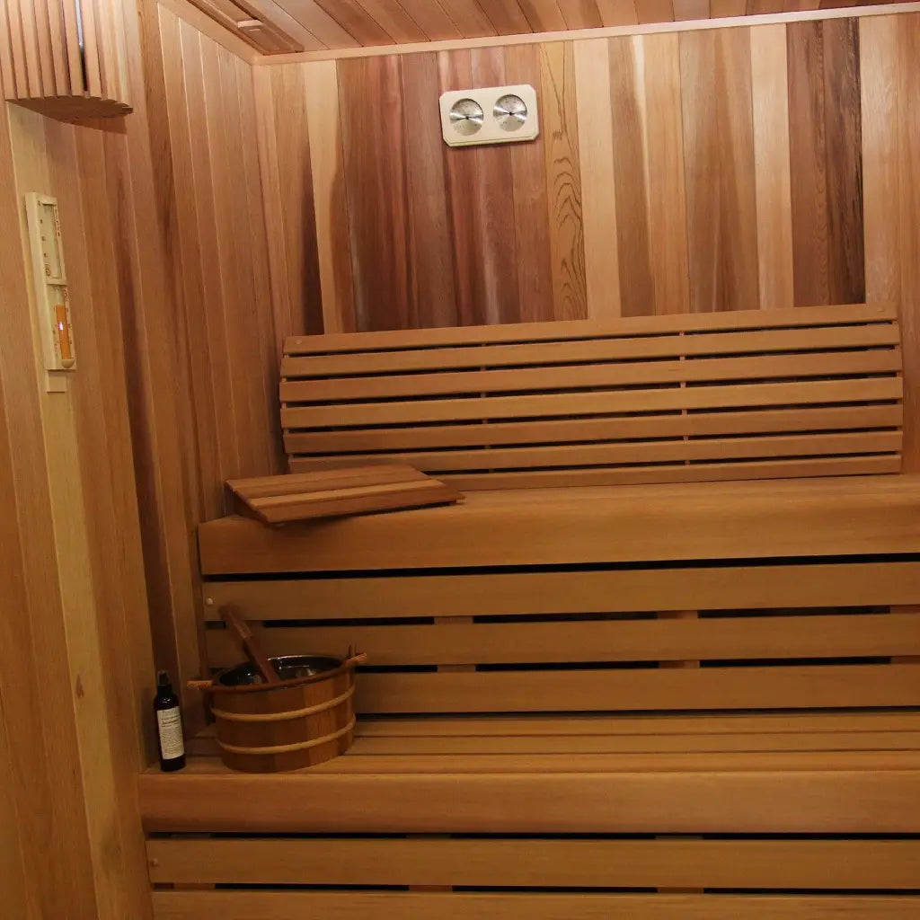 Carbon Smart Saunas - 7' x 9' x 8' - by Finnish Sauna Builders