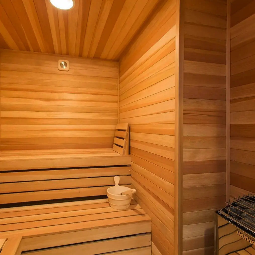 Carbon Smart Saunas - 4' x 5' x 8' - by Finnish Sauna Builders