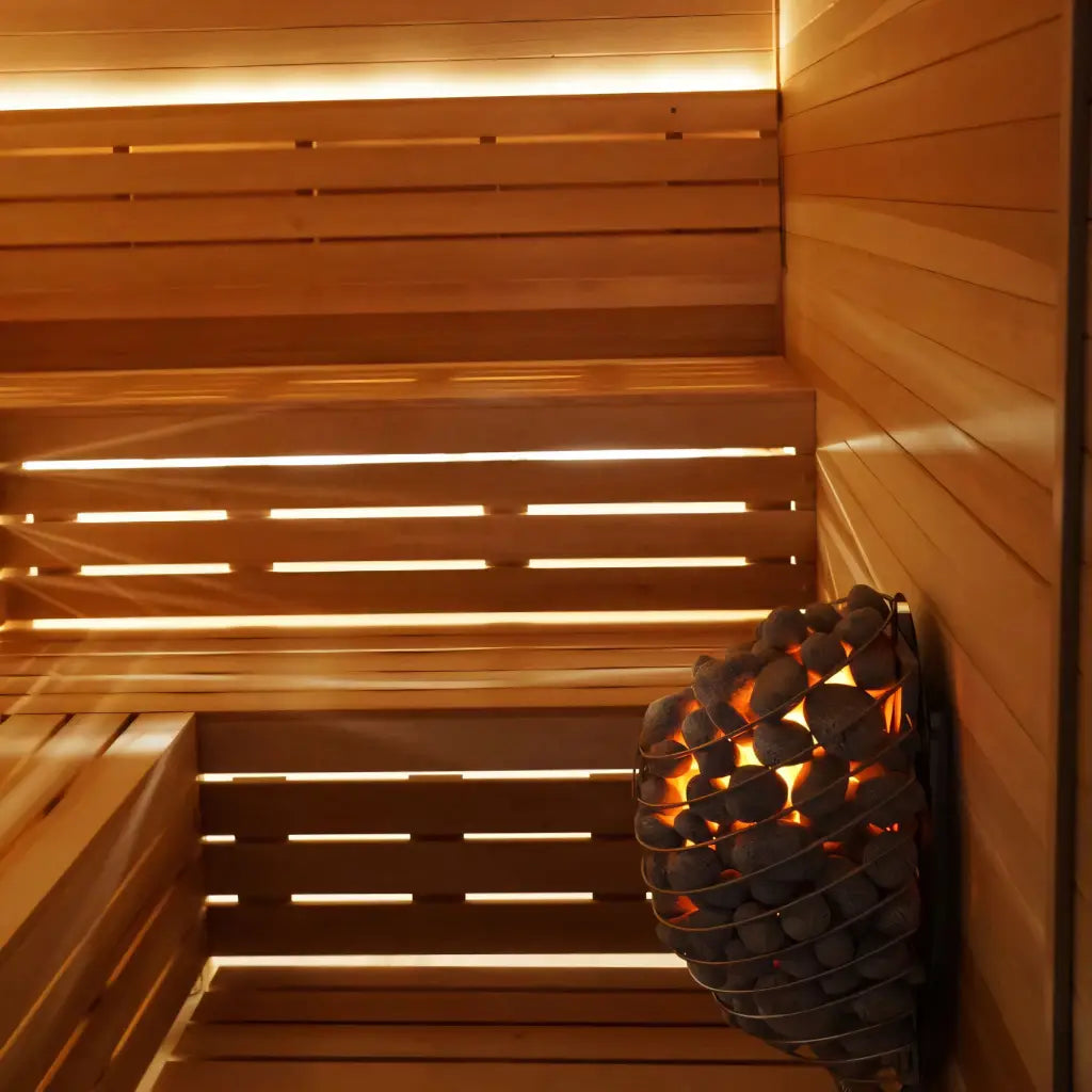 Carbon Smart Saunas - 6' x 9' x 8' - by Finnish Sauna Builders