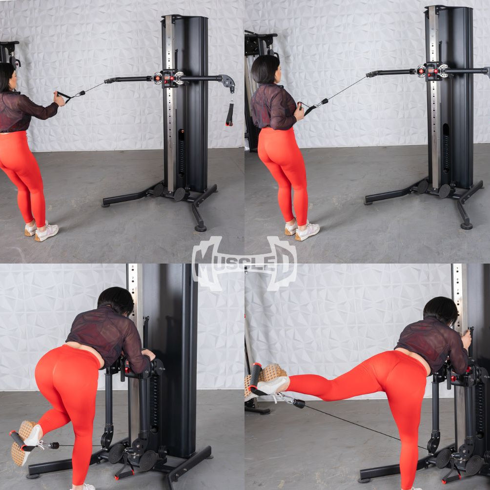 Dual Adjustable Functional Trainer | Muscle D Fitness Full-Body Machine