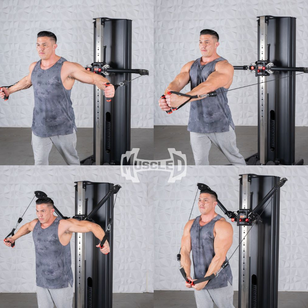 Dual Adjustable Functional Trainer | Muscle D Fitness Full-Body Machine