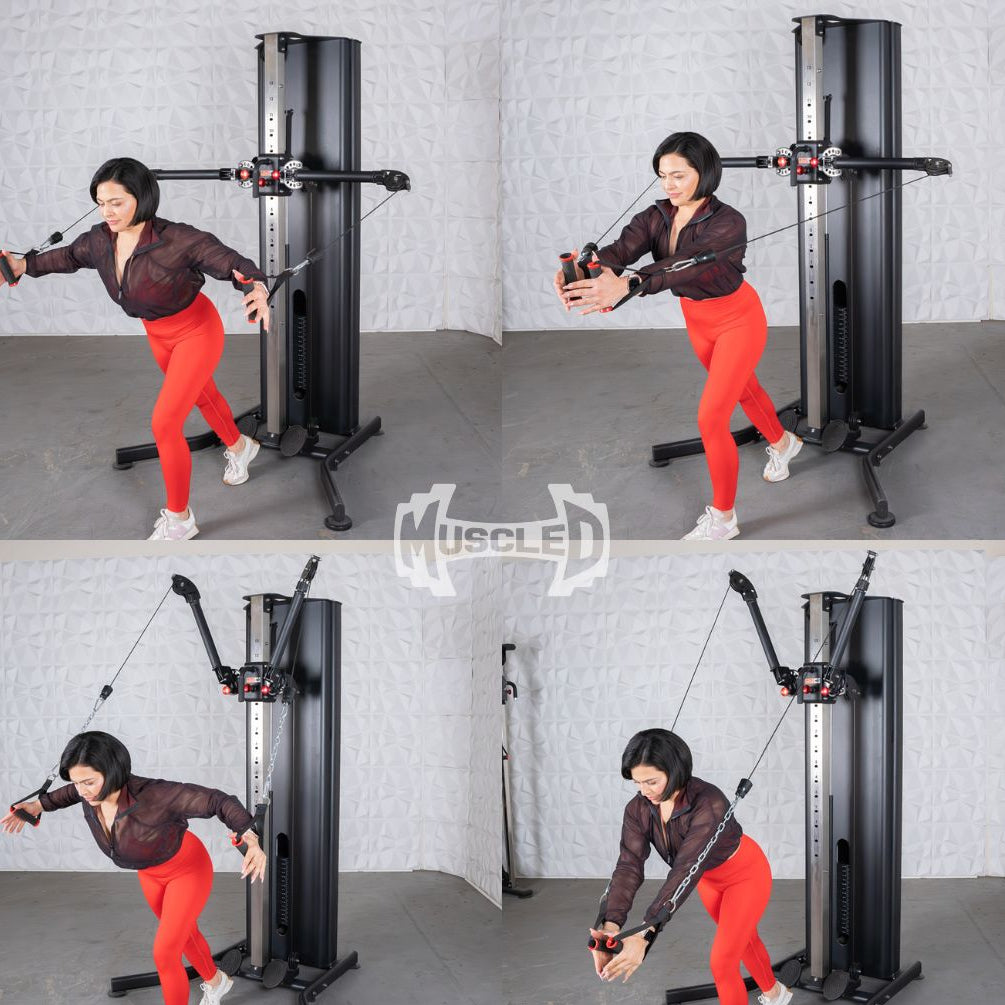 Dual Adjustable Functional Trainer | Muscle D Fitness Full-Body Machine