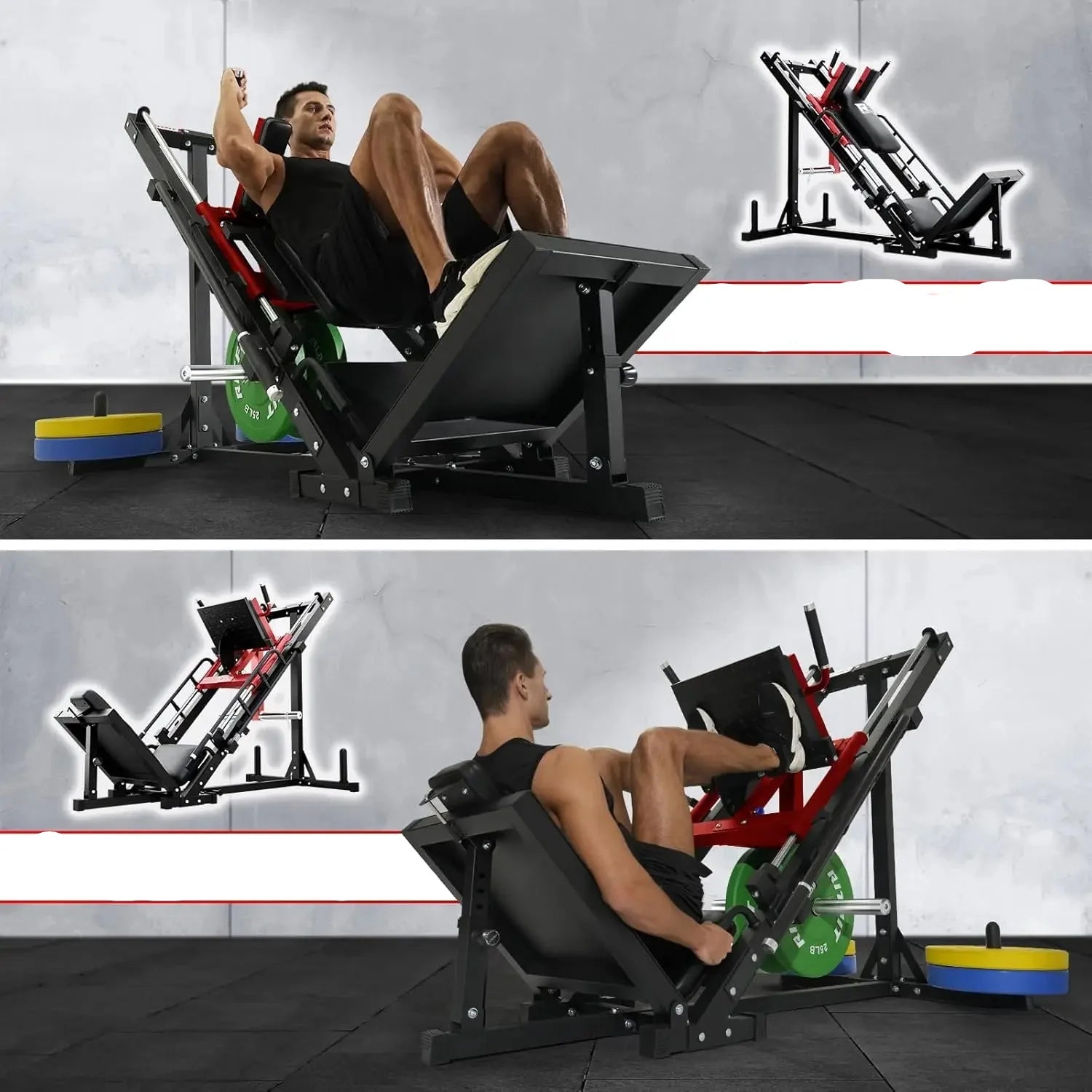 Pro-Grade Leg Press for Home Gyms Hack Squat Included