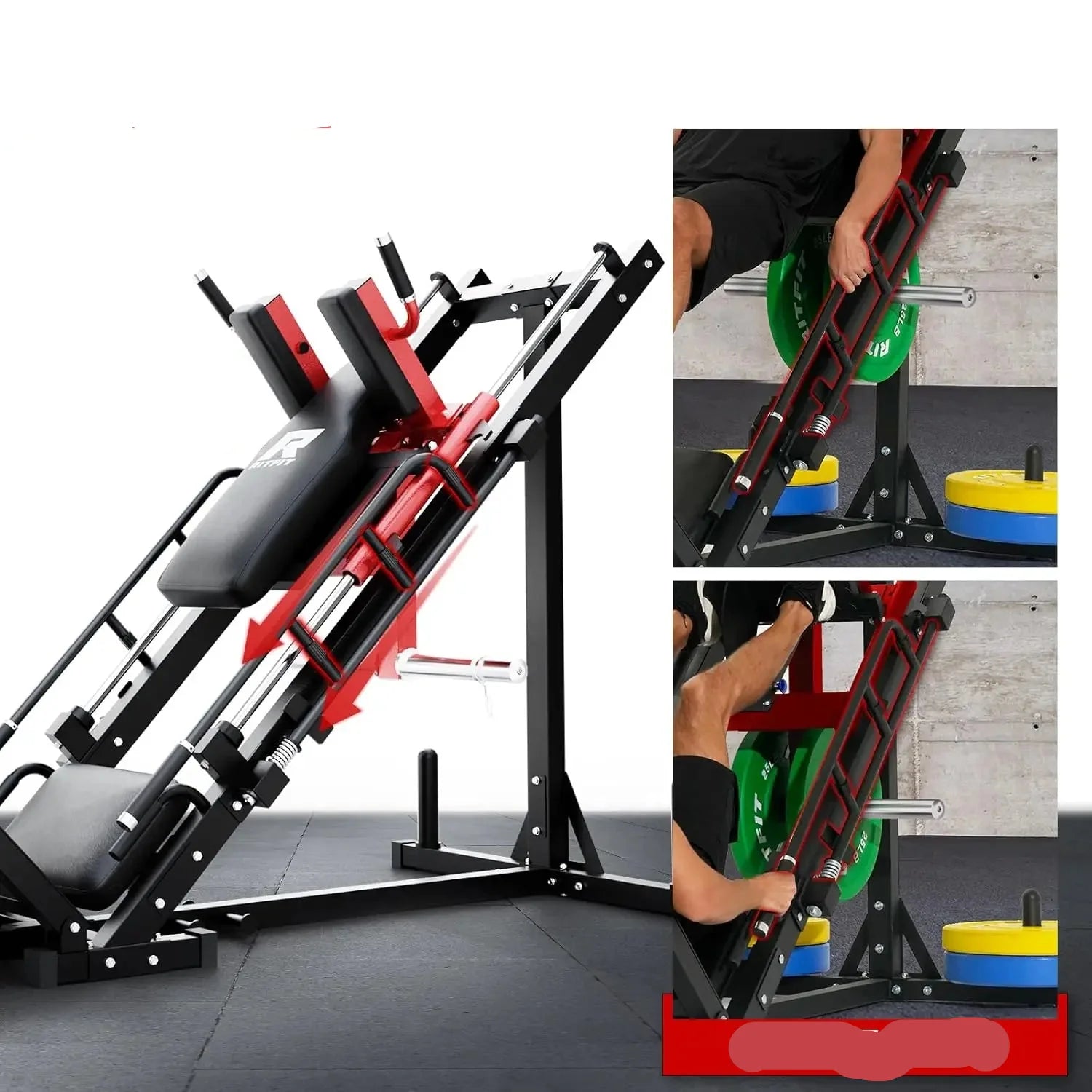 Pro-Grade Leg Press for Home Gyms Hack Squat Included