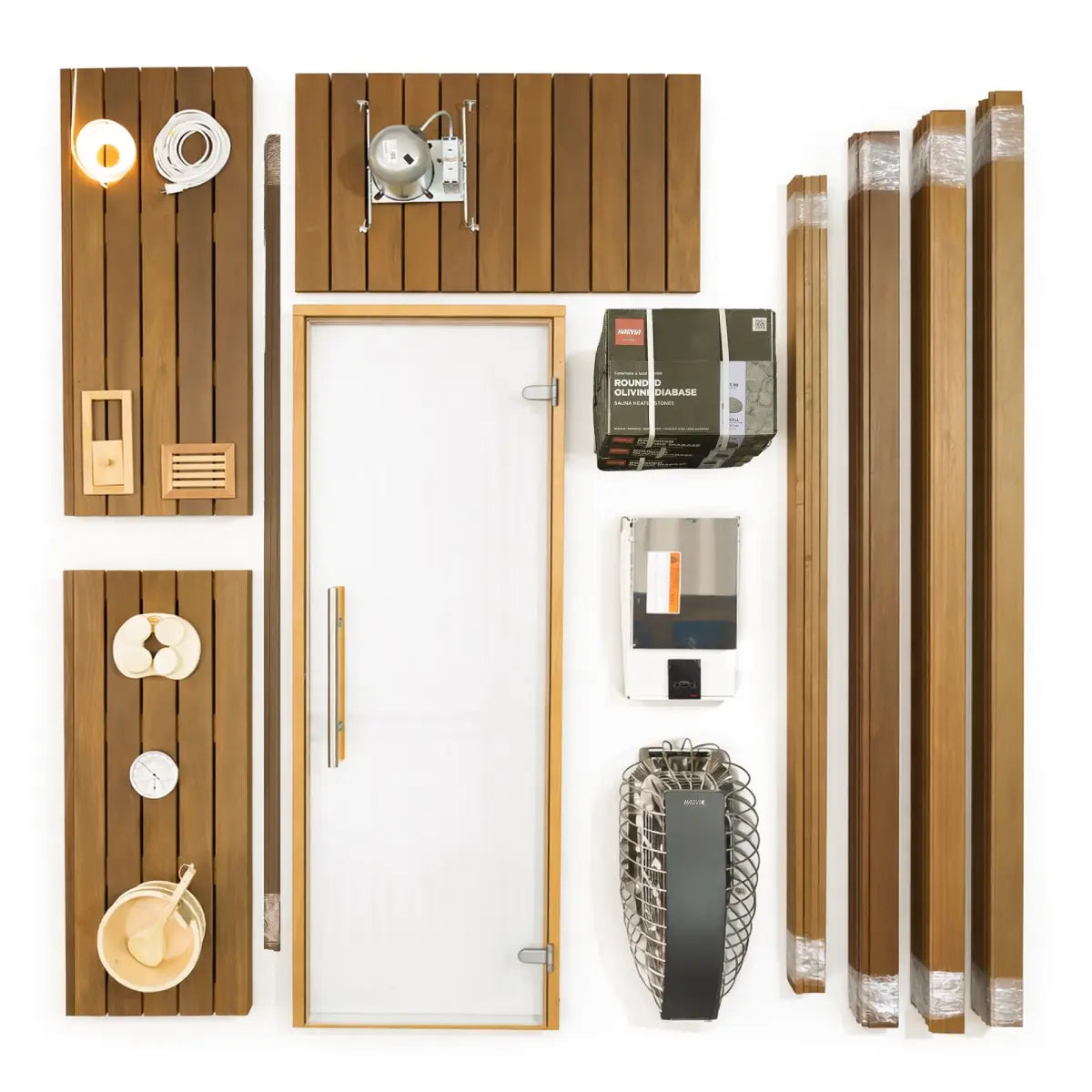 Carbon Smart Saunas - 6' x 9' x 8' - by Finnish Sauna Builders