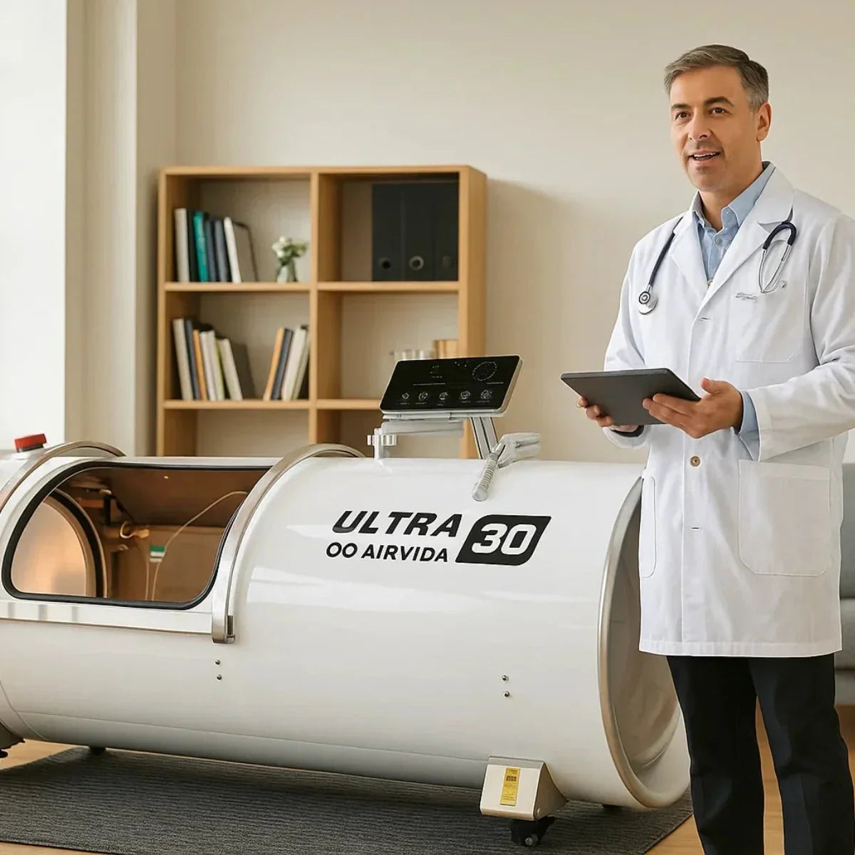 Airvida Ultra Hard Shell Lying Hyperbaric Chamber – 1.3–2.0 ATA
