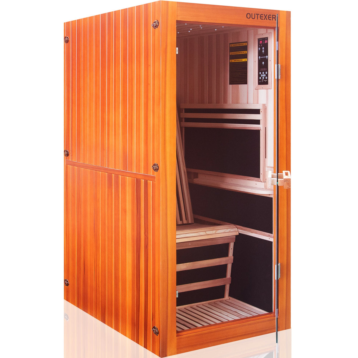 HOSAUNA Premium Infrared Home Sauna - 1 Person
