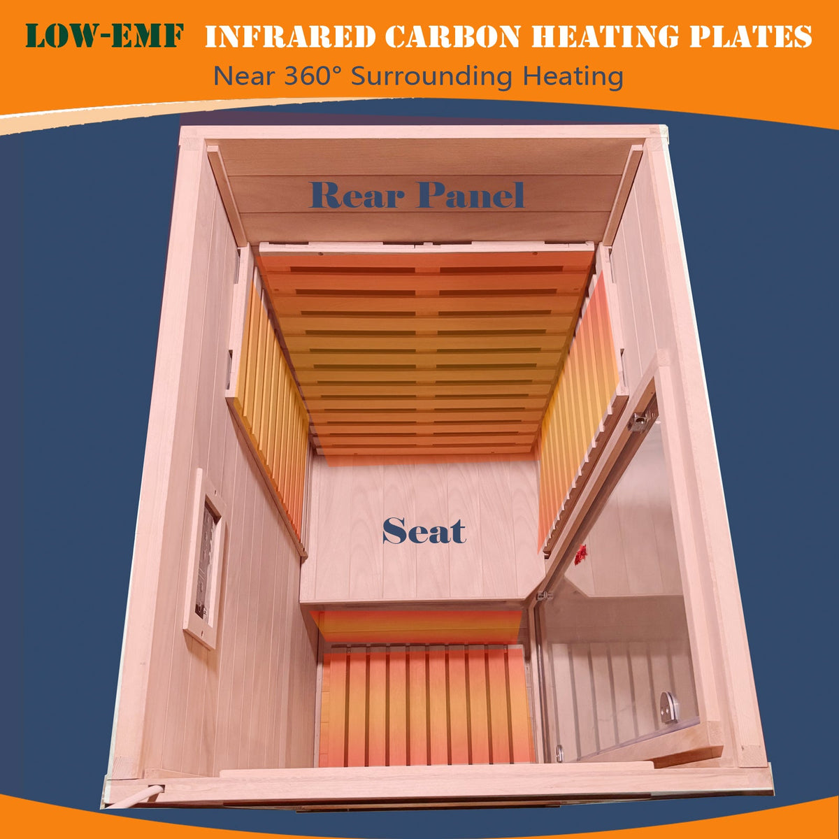 1-Person Infrared Indoor Sauna with Bluetooth & Chromotherapy