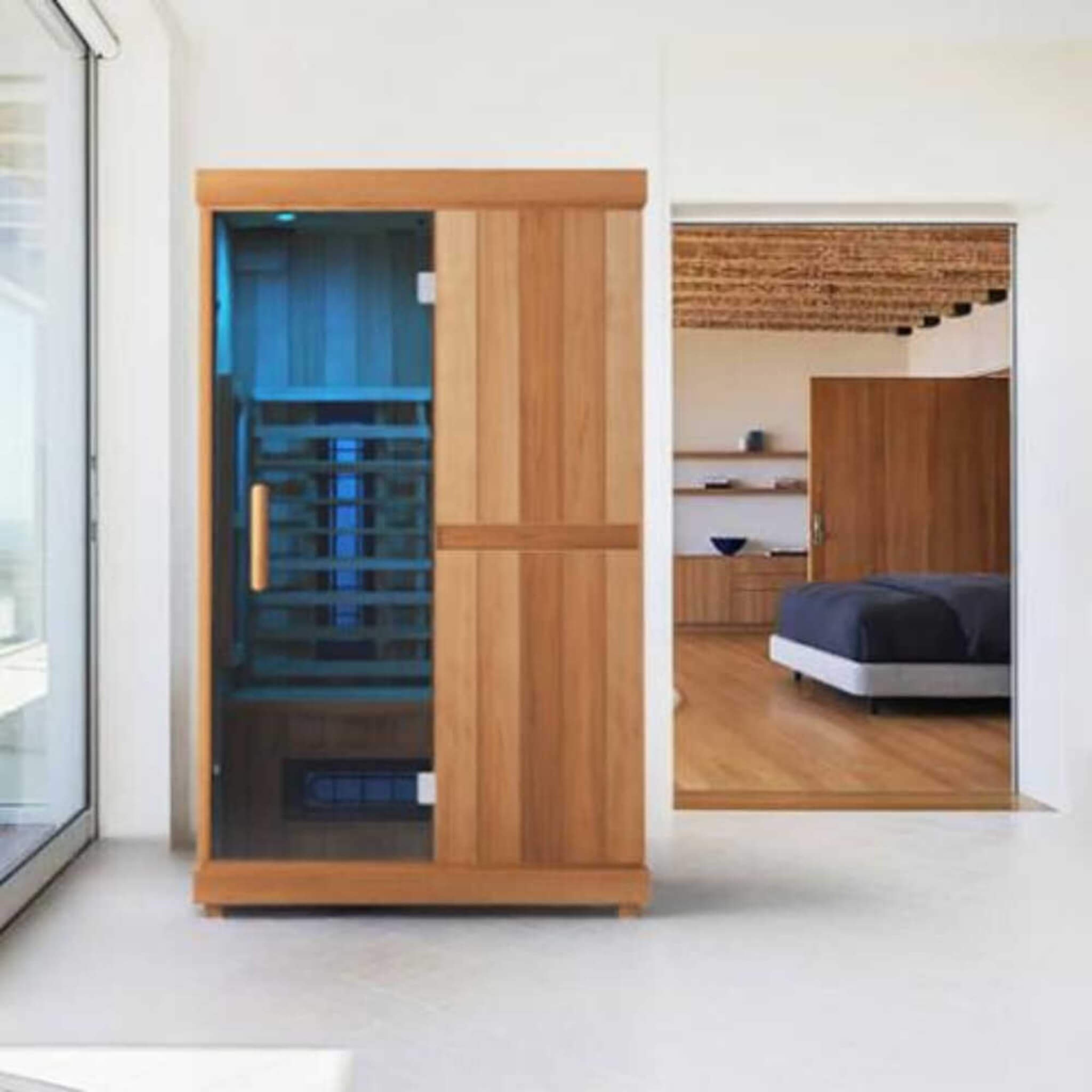 Finnmark FD-2 Full-Spectrum 2-Person Infrared Sauna With Built-In LCD Touchscreen Controller [FD-KN002] (SAK94731)