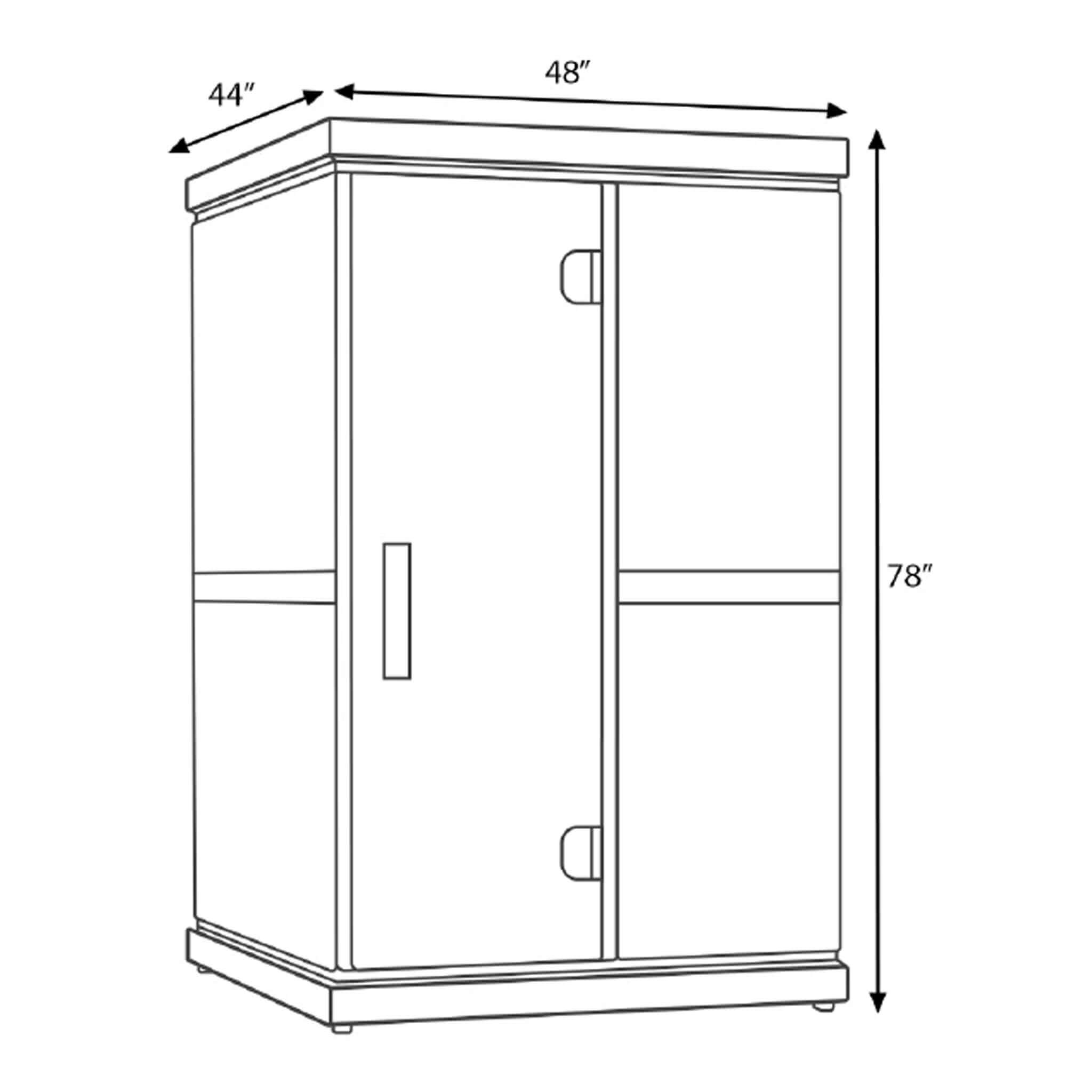 Finnmark FD-2 Full-Spectrum 2-Person Infrared Sauna With Built-In LCD Touchscreen Controller [FD-KN002] (SAK94731)