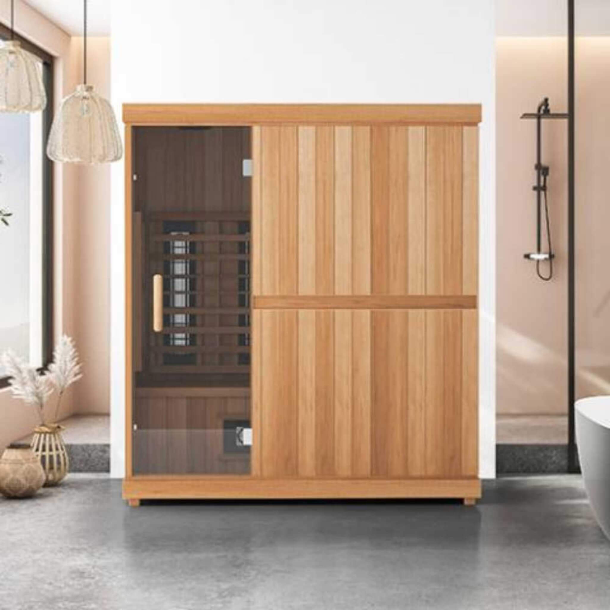 Finnmark FD-3 Full Spectrum 4-Person Infrared Sauna With Adjustable Sauna Feet [FD-KN003] (SAK52689)