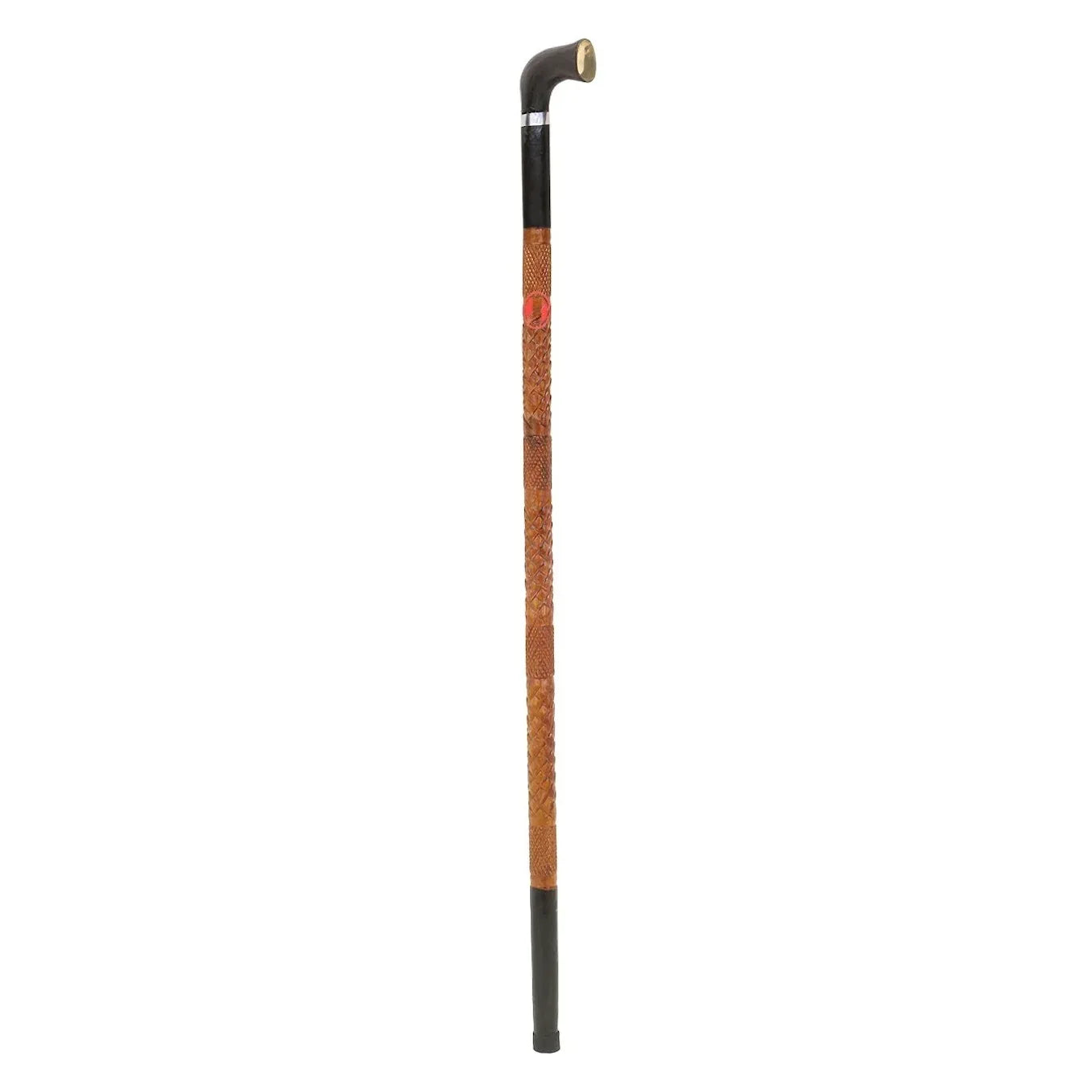 Wooden Walking Stick Black Handle Lightweight