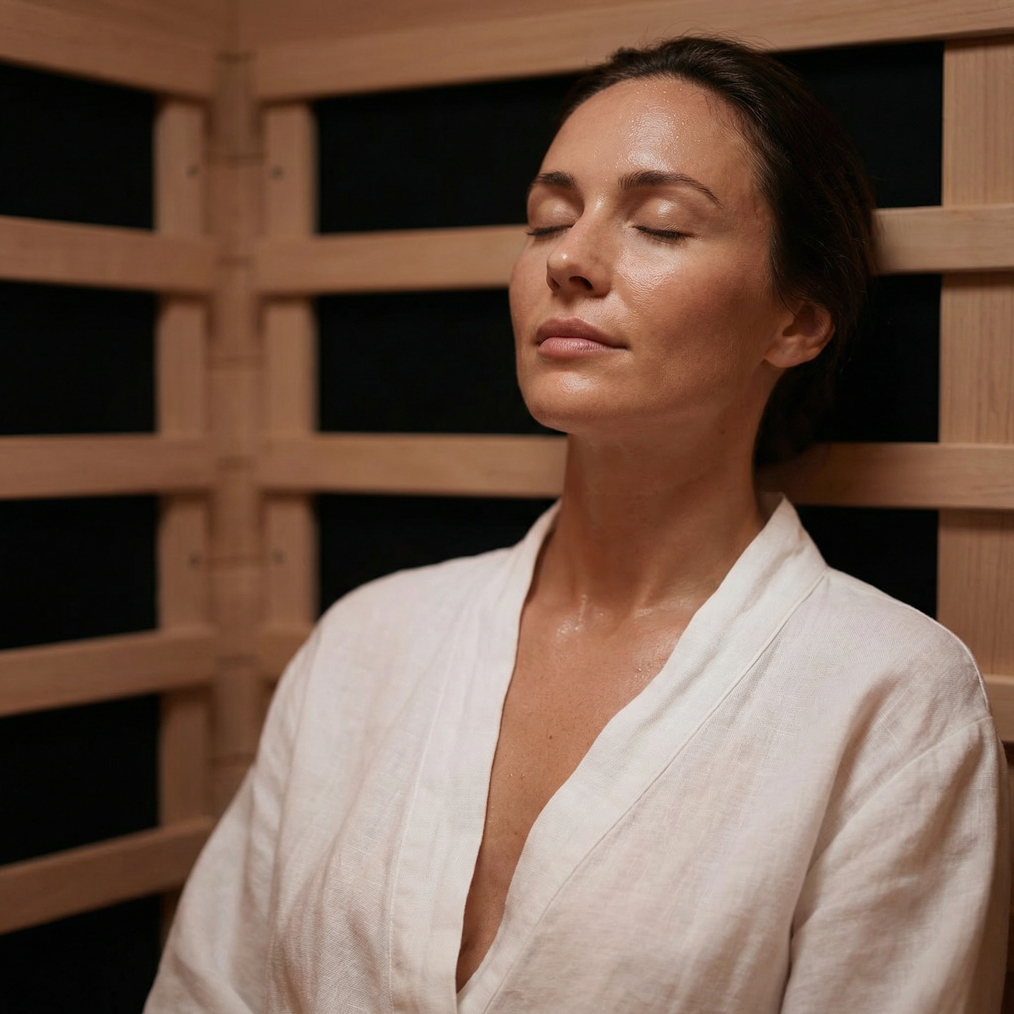 NiceBeam 12 Person Full-Body Infrared Sauna with Red Light Therapy