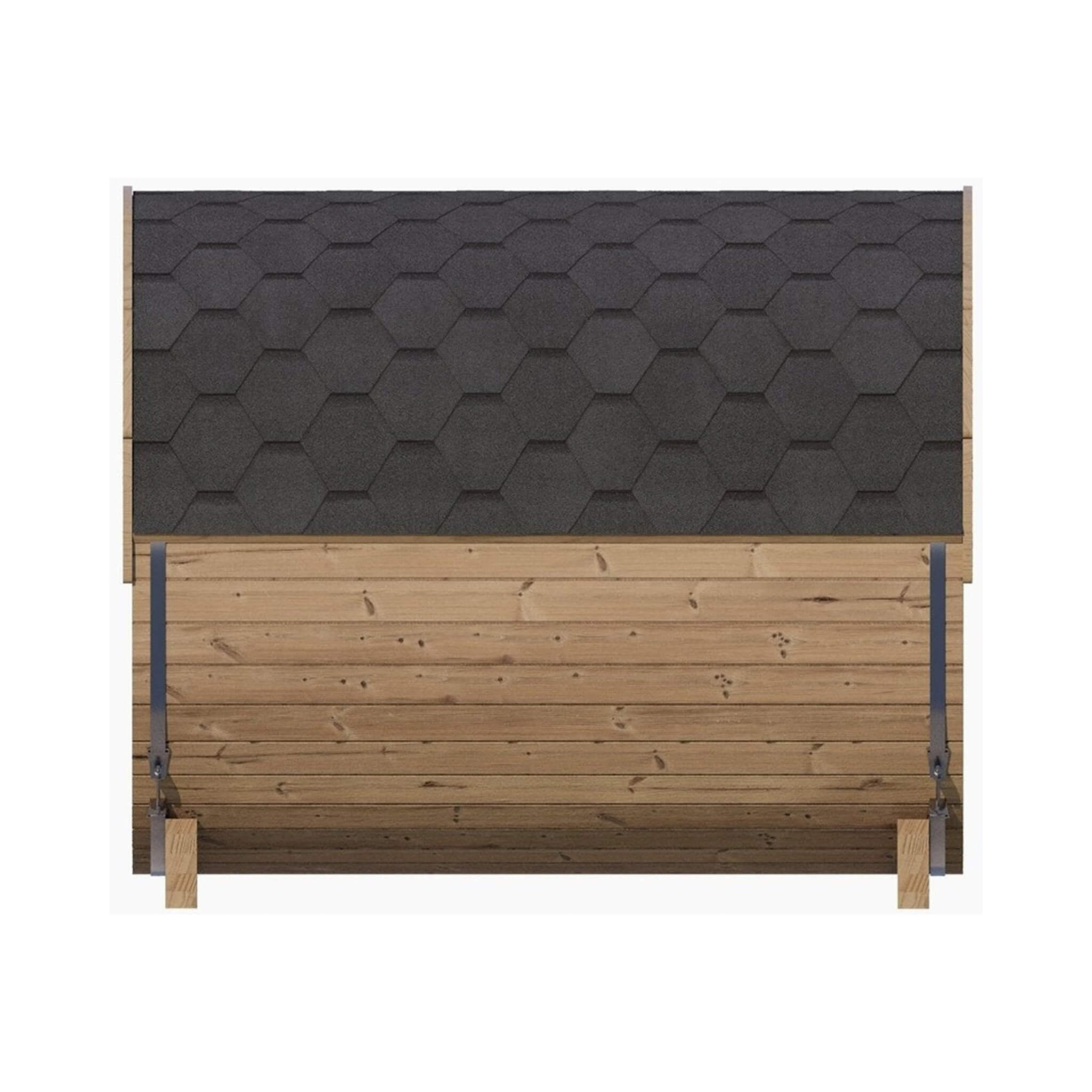 SaunaLife Model E8 Ergo Series 6-Person Outdoor Thermo-Spruce Sauna Barrel [SL-MODELE8] (SAK31809)