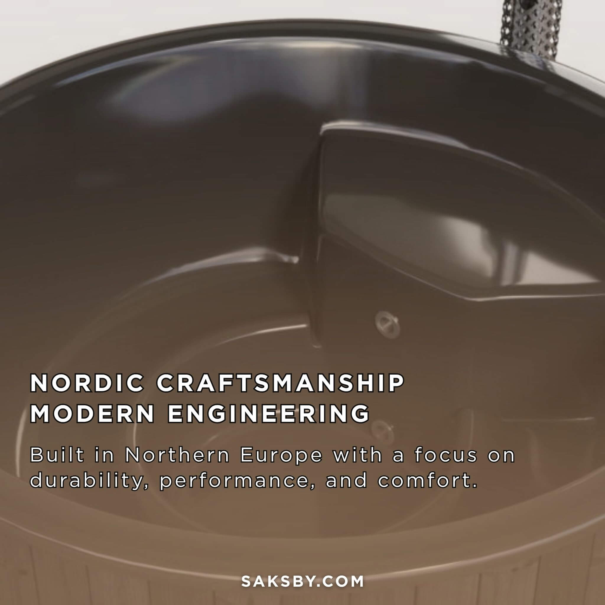 SaunaLife Model S6B 7-Person Soak-Series Home Wood-Burning Hot Tub [SL-MODELS6B] (SAK13679)