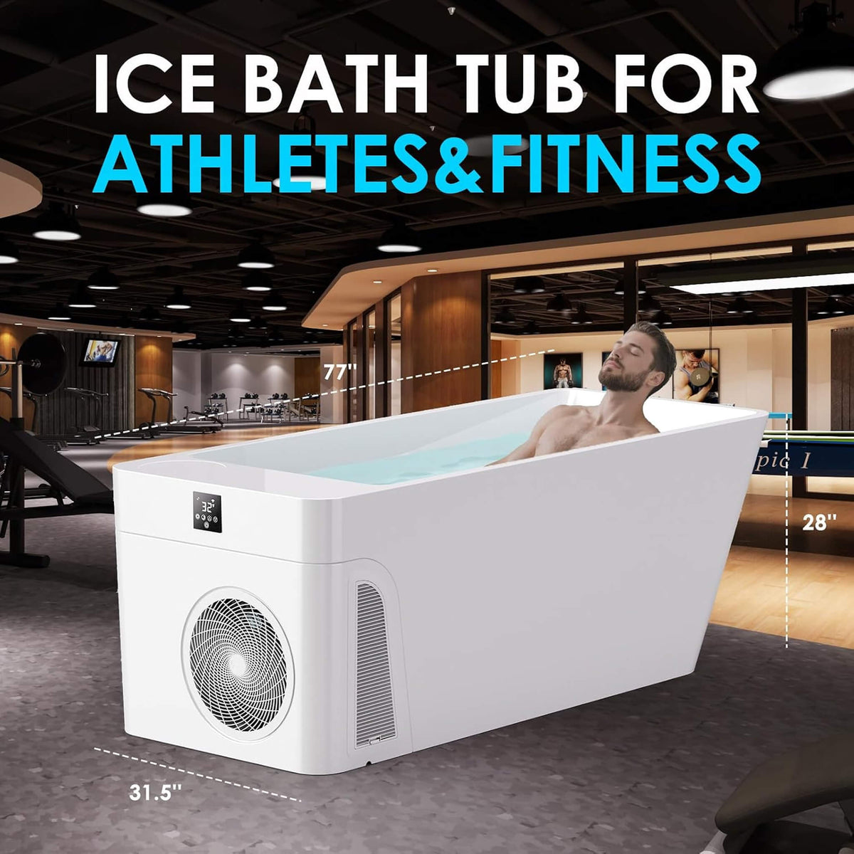 Smart 1-Piece All-In-One Cold Plunge Tub With Built-In Water Chiller (SAK56280)